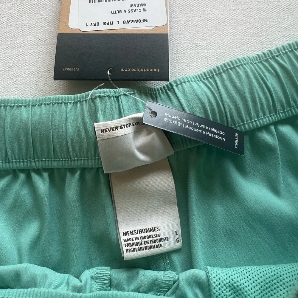 NWT THE NORTH FACE Wasabi Green Exploration  Shorts Mens Large MSRP $65 (G3)